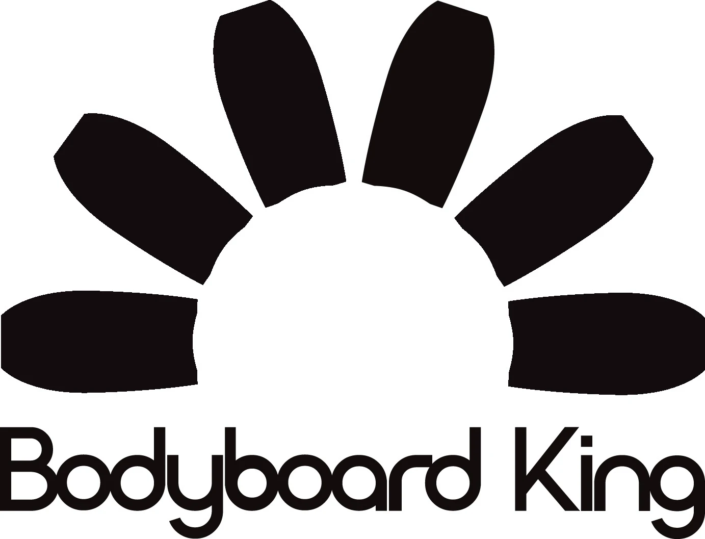 BODYBOARD KING Sticker - Black 3 BODYBOARD KING Sticker - Black