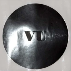 VU - Round Sticker - Black