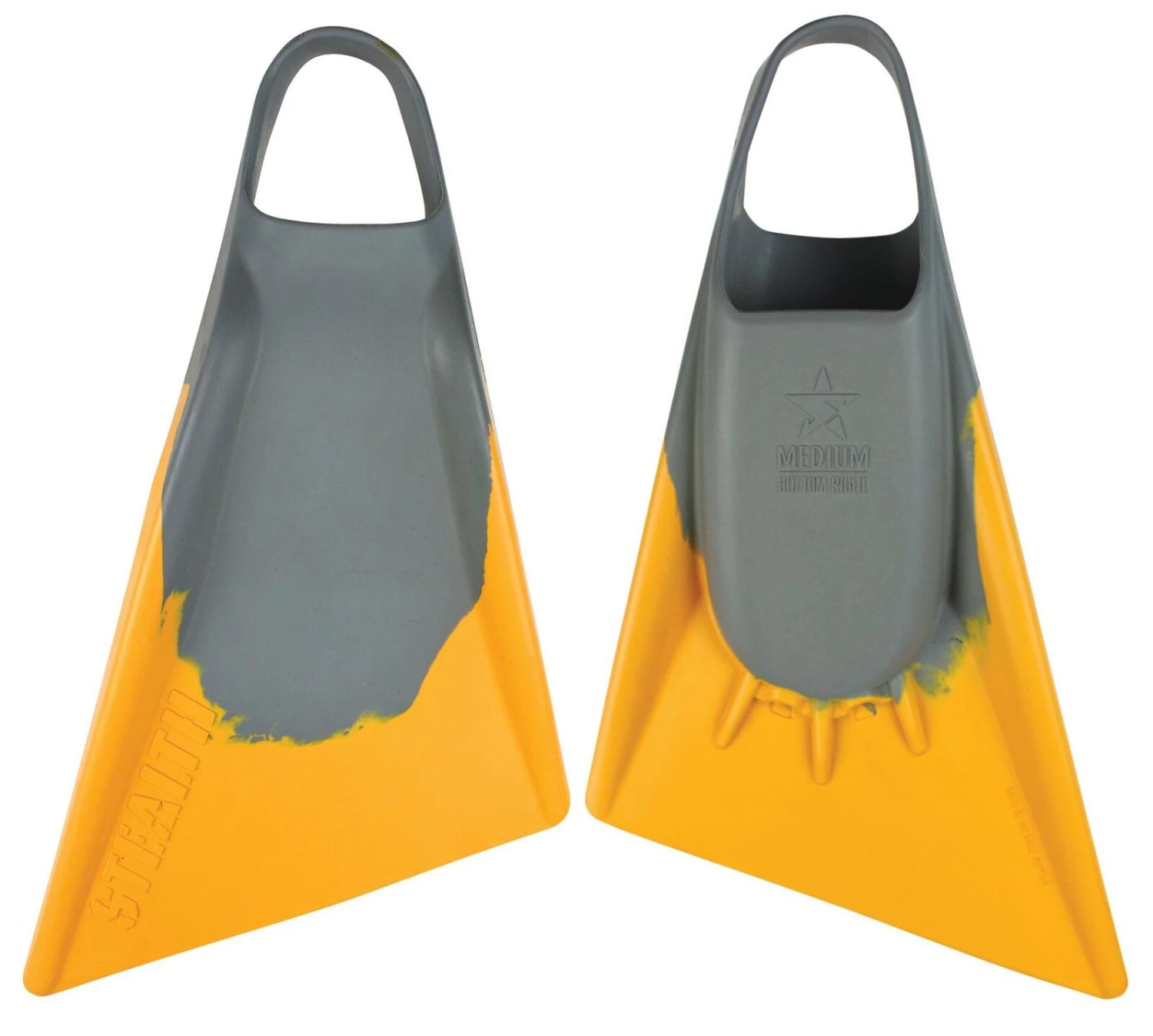 STEALTH S2 FINS - Grey / Sun Gold 3 STEALTH S2 FINS - Grey / Sun Gold