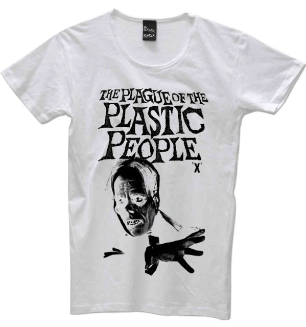 PLASTIC PEOPLE Plague T Shirt - White 3 PLASTIC PEOPLE Plague T Shirt - White