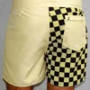 GRAND FLAVOUR Checkmate Short Boardshorts - Yellow -surf Sales 1193869