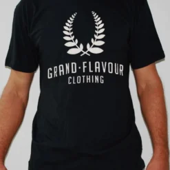 GRAND FLAVOUR Crest T Shirt - Black