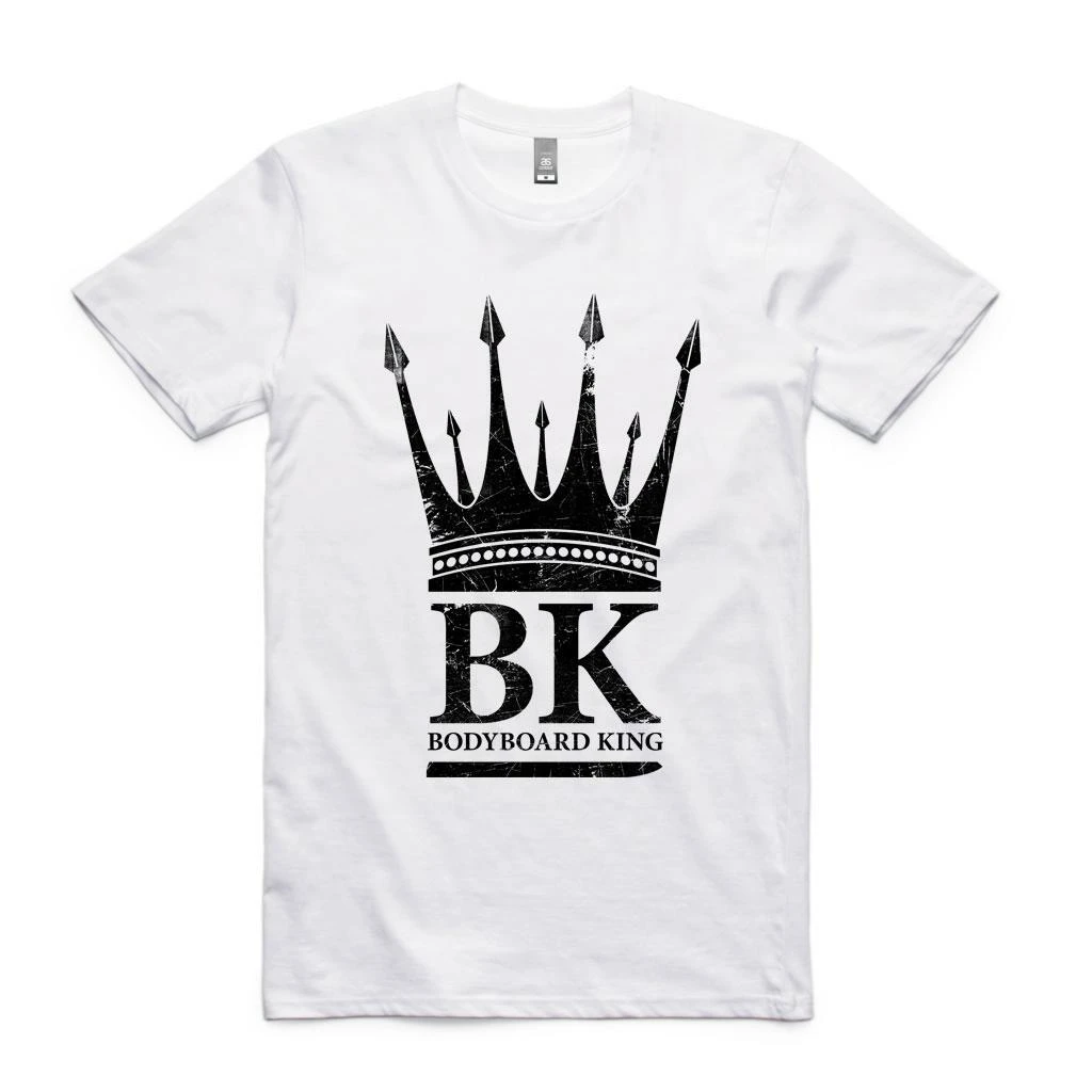 Bodyboard King Crown T Shirt - White 3 Bodyboard King Crown T Shirt - White