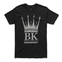 Bodyboard King Crown T Shirt - Black