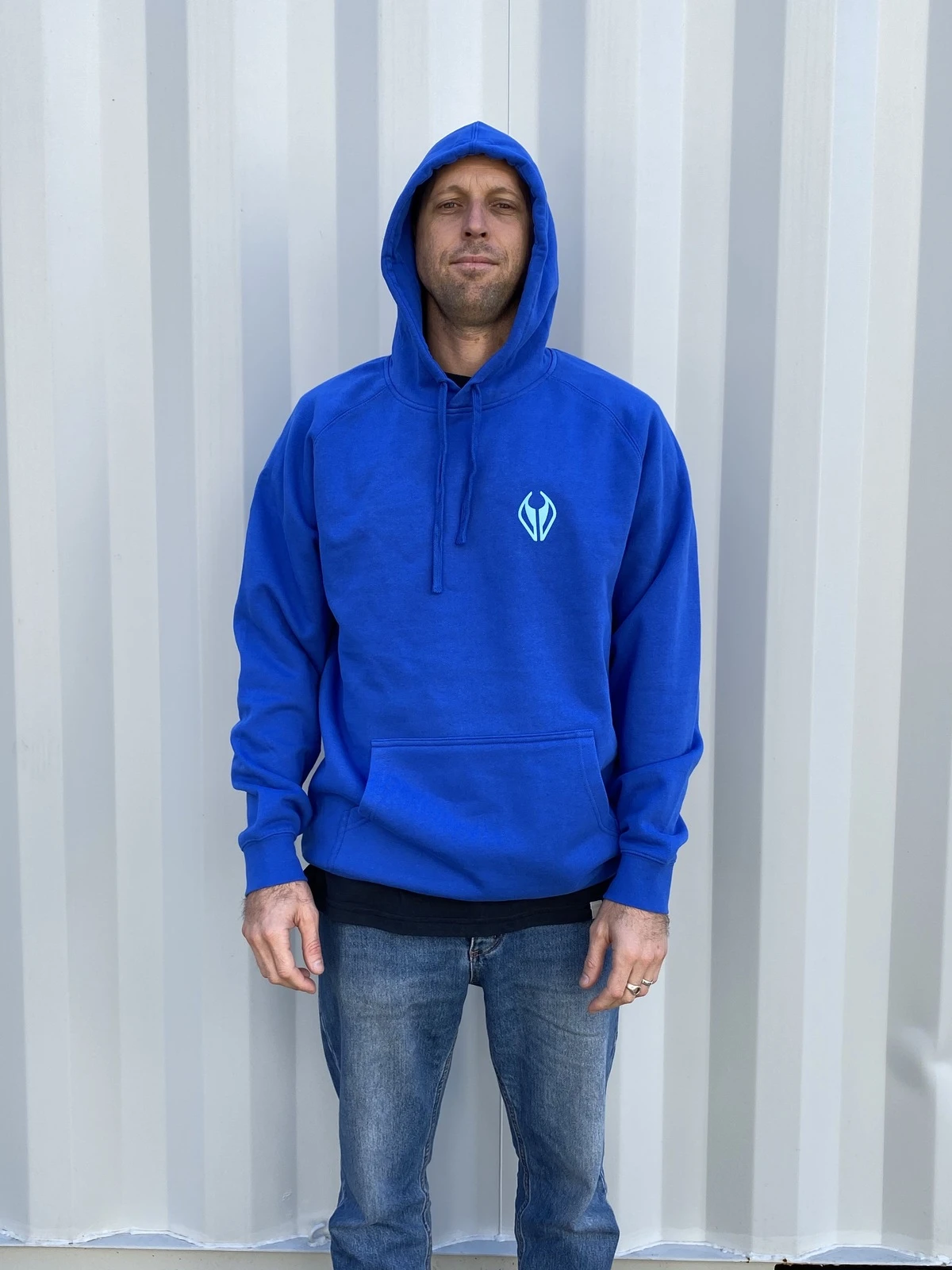 NMD Bodyboards Logo Hooded Jumper - Royal Blue/ Light Blue 4 NMD Bodyboards Logo Hooded Jumper - Royal Blue/ Light Blue - Image 2
