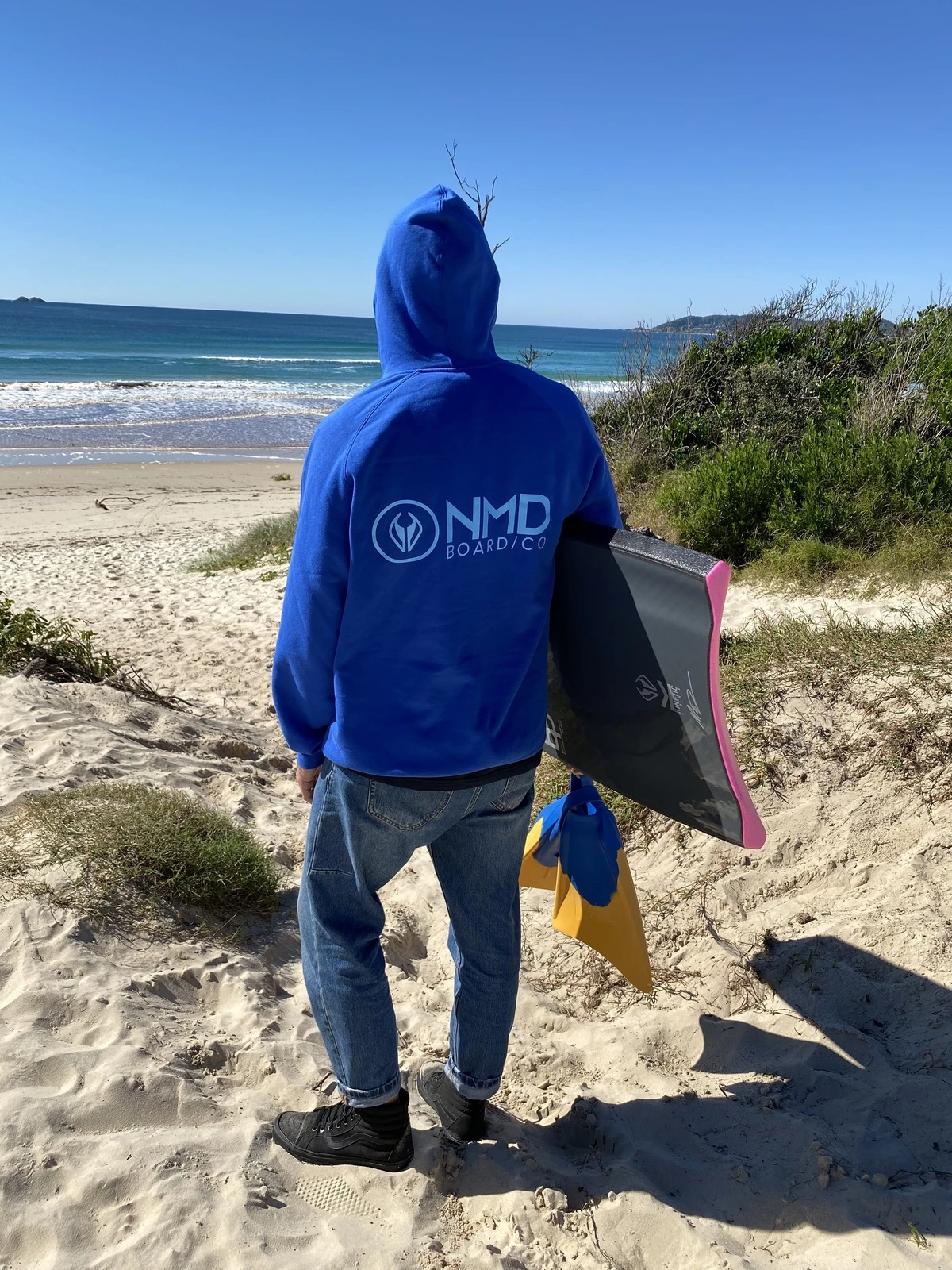 NMD Bodyboards Logo Hooded Jumper - Royal Blue/ Light Blue 5 NMD Bodyboards Logo Hooded Jumper - Royal Blue/ Light Blue - Image 3