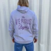 VS Bodyboards Logo Hooded Jumper - Grey // Purple