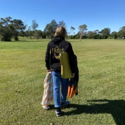 VS Bodyboards Logo Hooded Jumper - Black // Spectra Yellow -surf Sales 639936 2