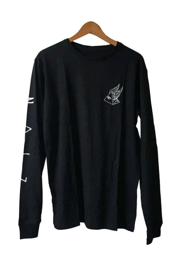 ZION WETSUITS Pyramid Scheme Long Sleeve T Shirt - Black 4 ZION WETSUITS Pyramid Scheme Long Sleeve T Shirt - Black - Image 2