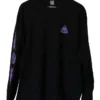 ZION WETSUITS Core Long Sleeve T Shirt - Black/ Purple Print -surf Sales 641879