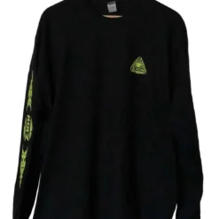 ZION WETSUITS Core Long Sleeve T Shirt - Black/ Yellow Print