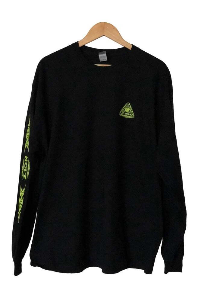 ZION WETSUITS Core Long Sleeve T Shirt - Black/ Yellow Print 3 ZION WETSUITS Core Long Sleeve T Shirt - Black/ Yellow Print