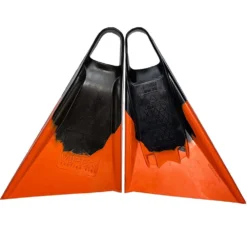 Viper Delta Icon Bodyboard Fins - Black// Orange