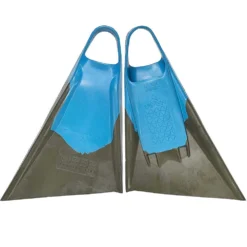 Viper Delta Icon Bodyboard Fins - Sky Blue// Charcoal