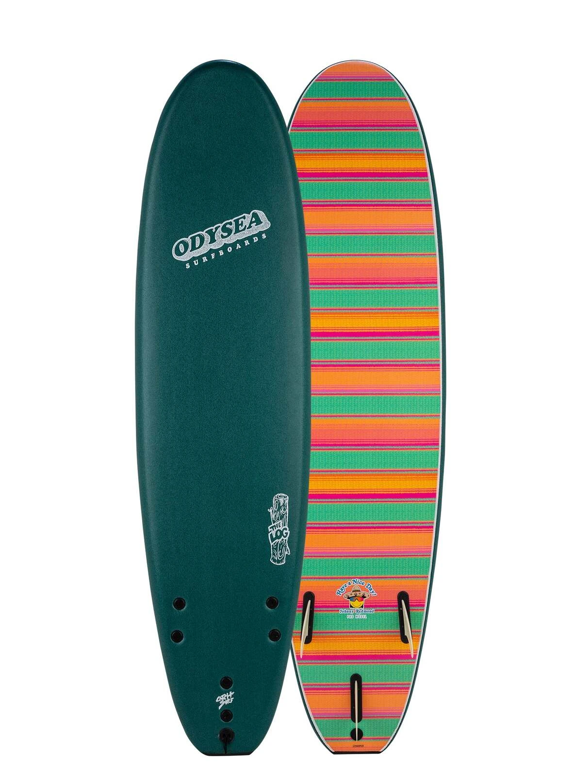 CATCH SURF Odysea - Log 7'0 PRO Tri Fin Johnny Redmond 2022/23 Model - Verde Green Deck 3 CATCH SURF Odysea - Log 7'0 PRO Tri Fin Johnny Redmond 2022/23 Model - Verde Green Deck