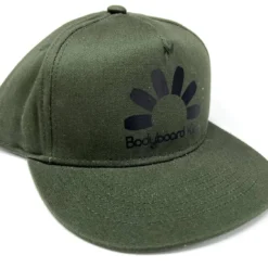 Bodyboard King Snap Back Hat - Khaki/ Black Logo
