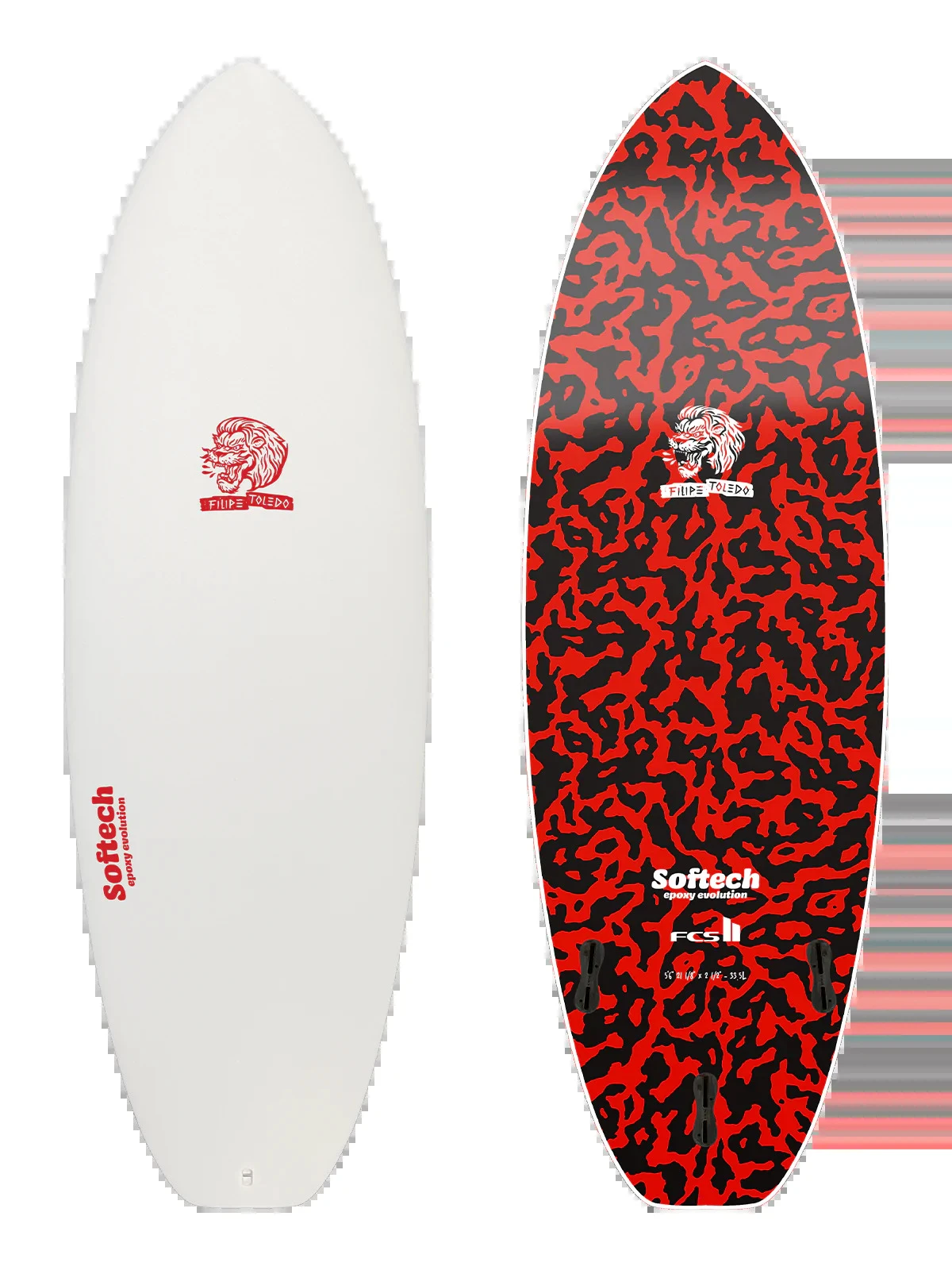 SOFTECH SOFT SURFBOARD Filipe Toledo Epoxy Thruster - 5'6 3 SOFTECH SOFT SURFBOARD Filipe Toledo Epoxy Thruster - 5'6