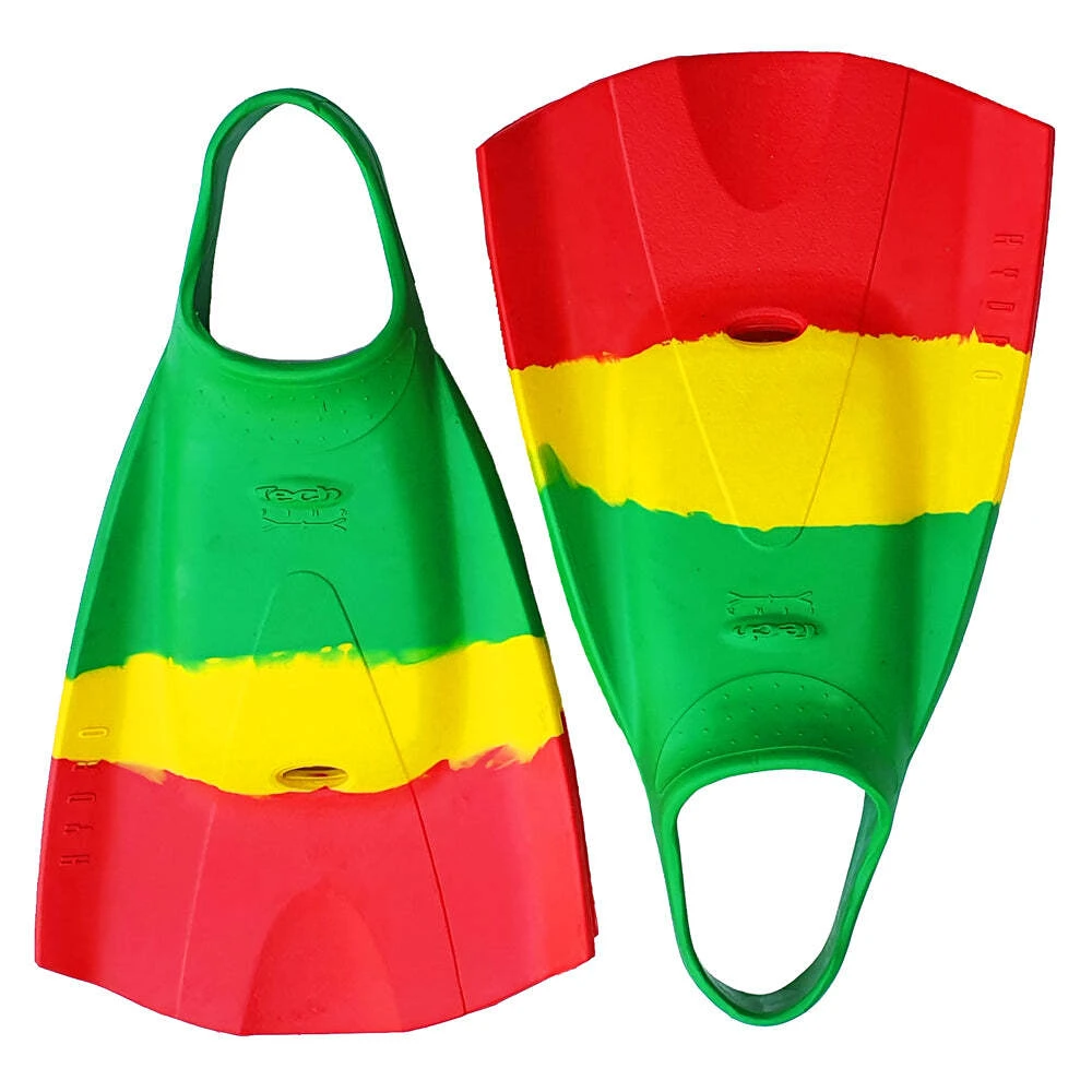 Hydro Tech Bodyboard Fin - Rasta 3 Hydro Tech Bodyboard Fin - Rasta