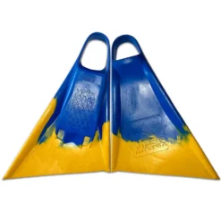 Viper Delta Icon Super Soft Bodyboard Fins - Blue// Yellow