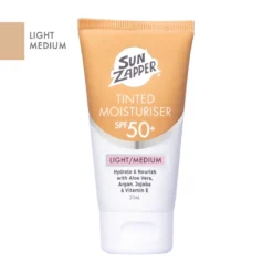 SUNZAPPER Tinted Moisturiser Sunscreen 50ml SPF 50+ Light/ Medium