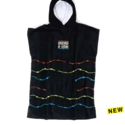surf Sales 30 Creatures Of Leisure Poncho Changing Towel - Barbed Wire Grom