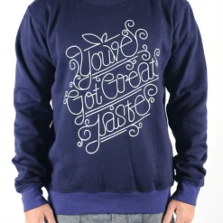 GRAND FLAVOUR You've Got Great Taste Crew Neck - Navy