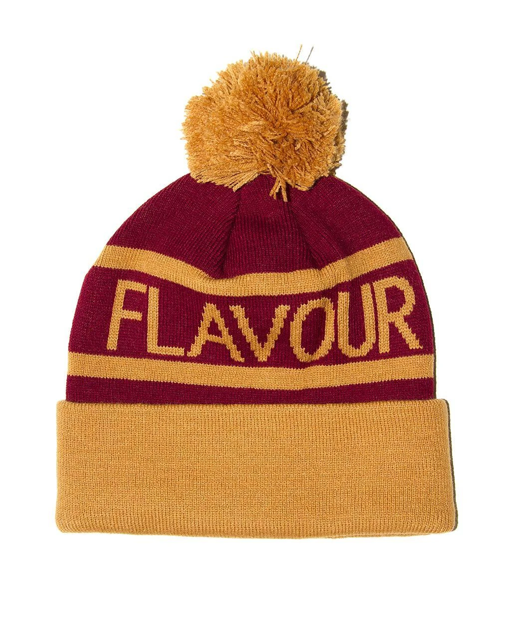 GRAND FLAVOUR Get Ahead Beanie - Burgundy/ Gold 5 GRAND FLAVOUR Get Ahead Beanie - Burgundy/ Gold - Image 3
