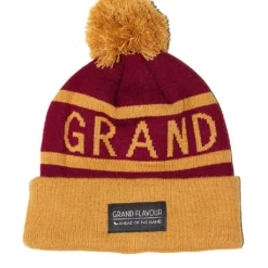 GRAND FLAVOUR Get Ahead Beanie - Burgundy/ Gold