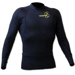 SCIENCE Long Sleeve Rashvest - Black (Yellow Print)