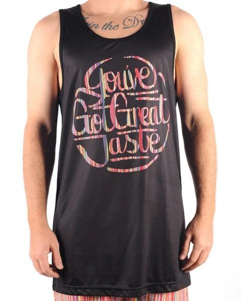 GRAND FLAVOUR Great Taste Surf Tank Top - Black 3 GRAND FLAVOUR Great Taste Surf Tank Top - Black