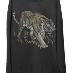 I AM NONE Tiger Crew Neck - Black