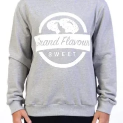 GRAND FLAVOUR Sweet Treat Crew Neck - Grey