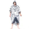 THE AMIGO Poncho Changing Towel - Tye Dye Black / White -surf Sales 9205669