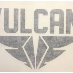 VULCAN Fins - Die Cut Sticker - Black