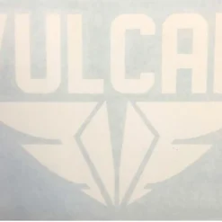 VULCAN Fins - Die Cut Sticker - White