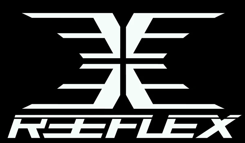 REEFLEX Wetsuits - Logo Reverse Die Cut Sticker - BLACK 3 REEFLEX Wetsuits - Logo Reverse Die Cut Sticker - BLACK