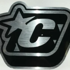 Creatures Of Leisure - Reflective Icon Sticker - Black/Silver