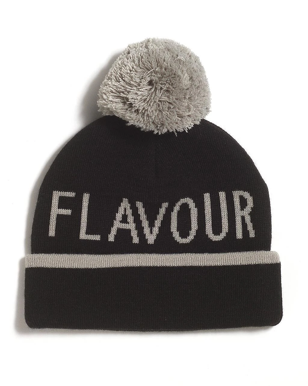 GRAND FLAVOUR Striptease Beanie - Black/ Grey 4 GRAND FLAVOUR Striptease Beanie - Black/ Grey - Image 2