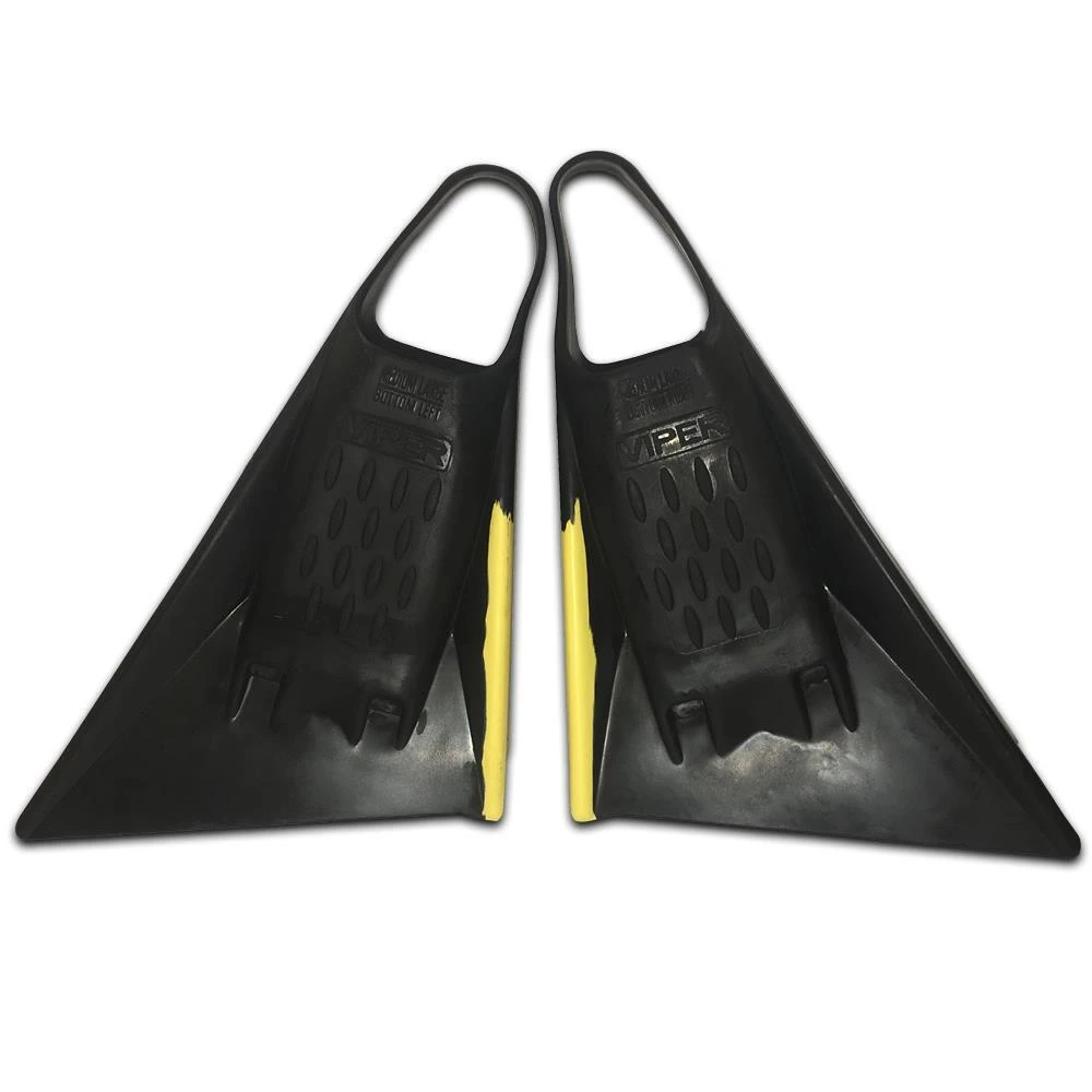 Viper Delta 2.0 Bodyboard Fins - Black//Yellow 4 Viper Delta 2.0 Bodyboard Fins - Black//Yellow - Image 2