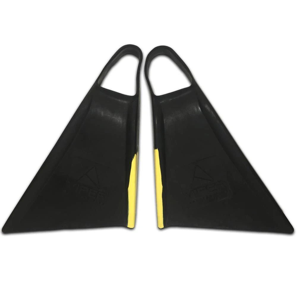 Viper Delta 2.0 Bodyboard Fins - Black//Yellow 5 Viper Delta 2.0 Bodyboard Fins - Black//Yellow - Image 3