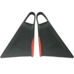 Viper Delta 2.0 Bodyboard Fins - Charcoal//Red -surf Sales 9284148 2