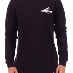 GRAND FLAVOUR Sally Salmon L/S T Shirt - Black