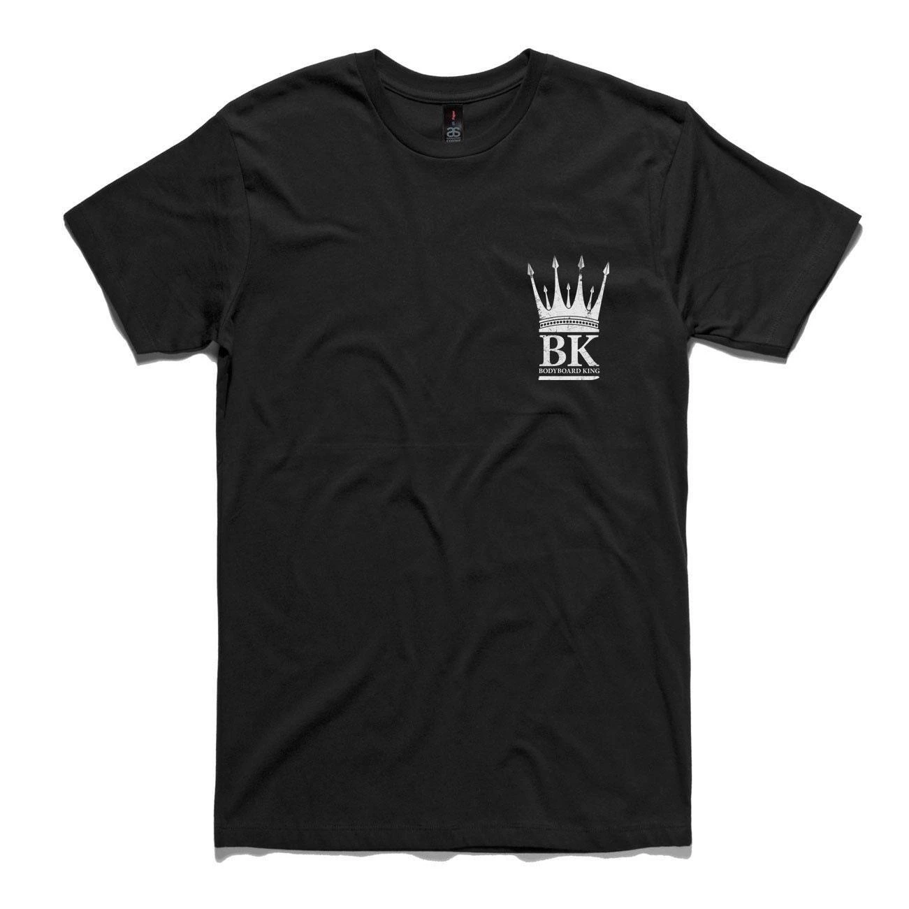 Bodyboard King Crown T Shirt - Black Front Print 3 Bodyboard King Crown T Shirt - Black Front Print