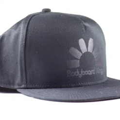 Bodyboard King Snap Back Hat - Black/ Black Logo