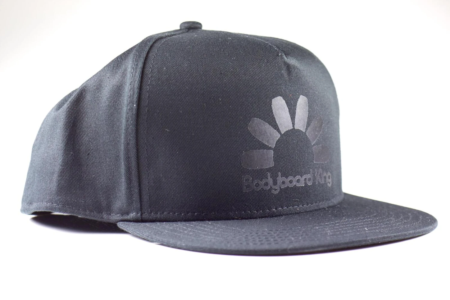 Bodyboard King Snap Back Hat - Black/ Black Logo 3 Bodyboard King Snap Back Hat - Black/ Black Logo