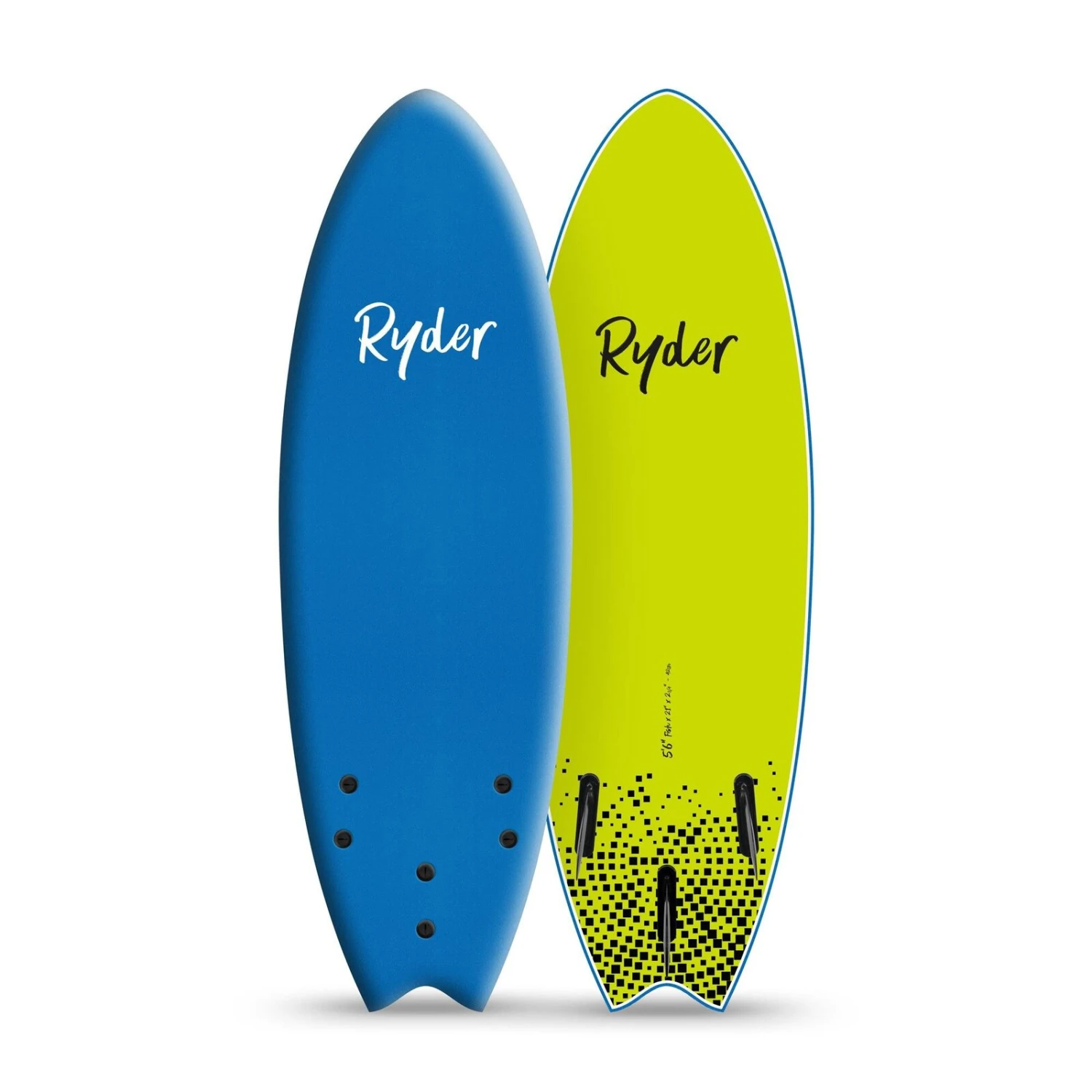 RYDER SOFT SURFBOARD - Fish Series 5'6 Thruster 3 RYDER SOFT SURFBOARD - Fish Series 5'6 Thruster