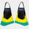 STEALTH S4 FINS - Retro - Black/ Yellow/ Emerald Green -surf Sales 9392322