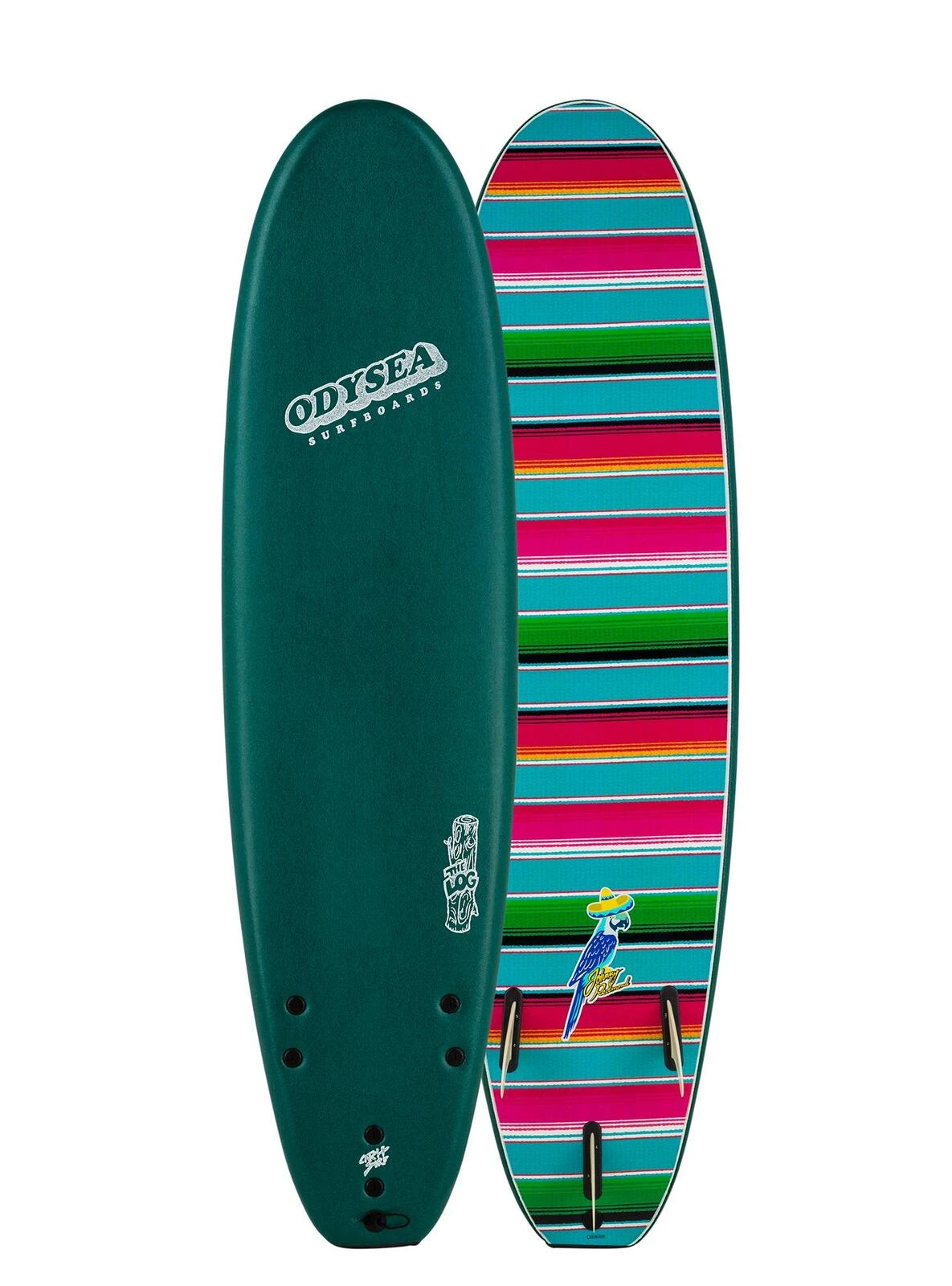CATCH SURF Odysea - Log 7'0 PRO Tri Fin Johnny Redmond 2021/22 Model - Verde Green Deck 3 CATCH SURF Odysea - Log 7'0 PRO Tri Fin Johnny Redmond 2021/22 Model - Verde Green Deck